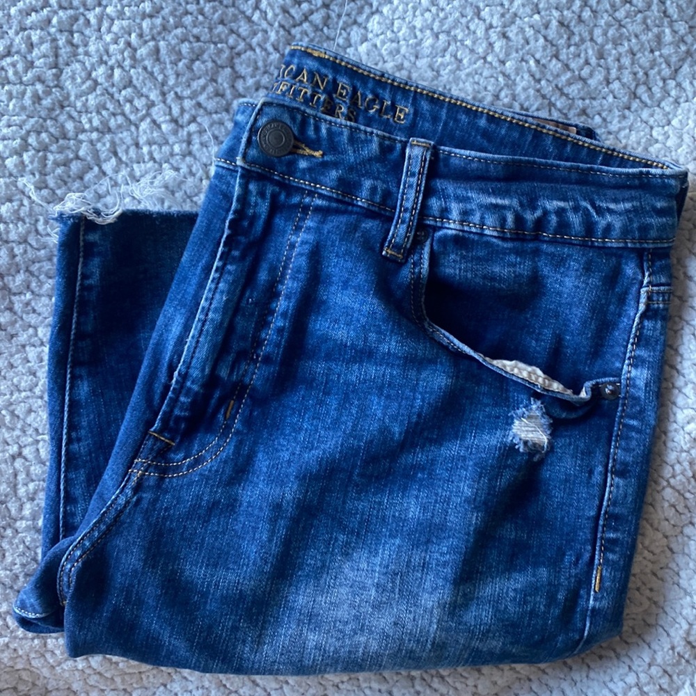 Men’s Distressed Jean Shorts